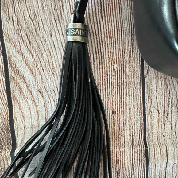 Saint Laurent Quilted Black Crossbody with Silver Accents - Picture 3 of 13